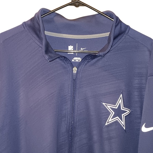 Nike Dallas Cowboys XXL Jacket Full Zip NFL Team Apparel Dri-FIT - Picture 1 of 6